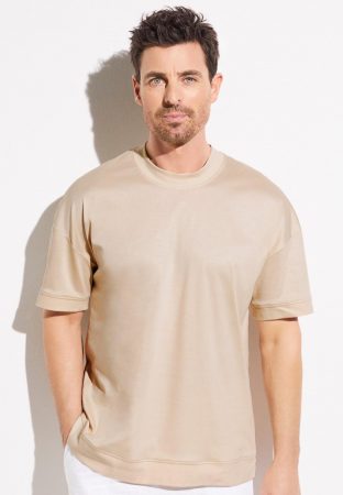 Sea Island T-Shirt Kurzarm Oatmeal | Zimmerli Herren T-Shirts